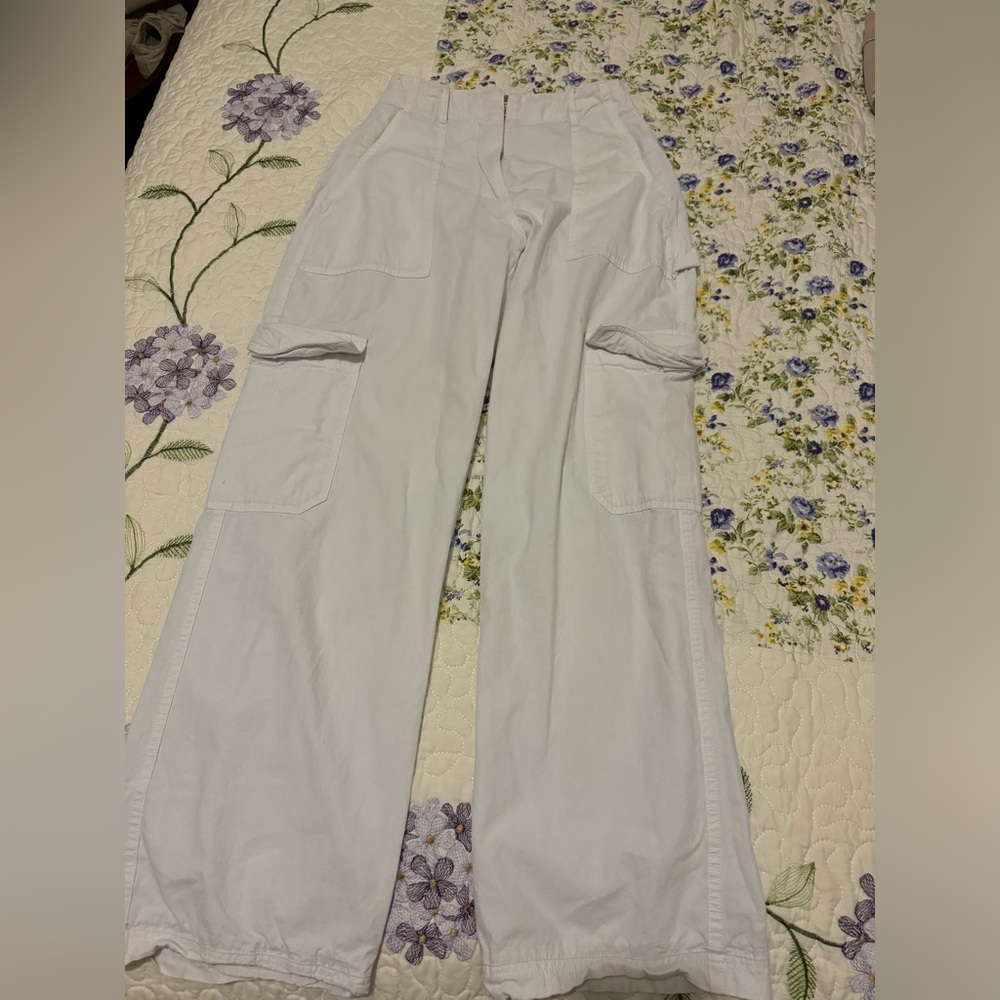 White fox pants